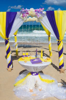 Beach düğün süslemeleri