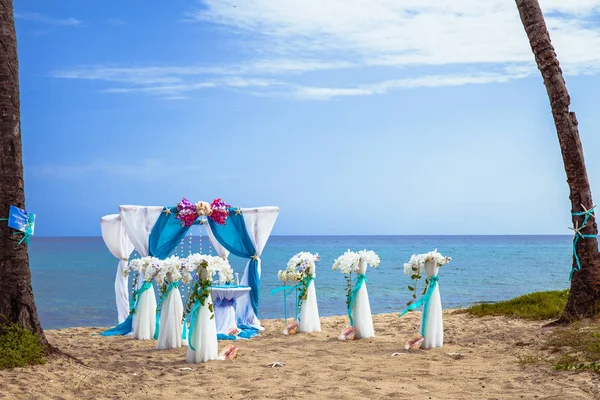 Decoraciones para una boda en la playa —  Fotos de Stock