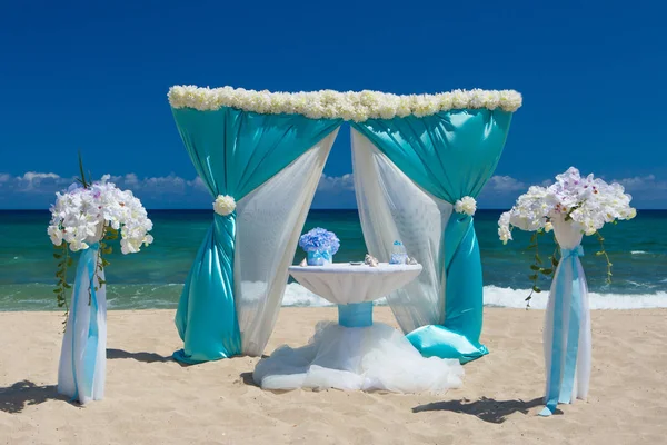 Decorações para um casamento na praia — Fotografia de Stock