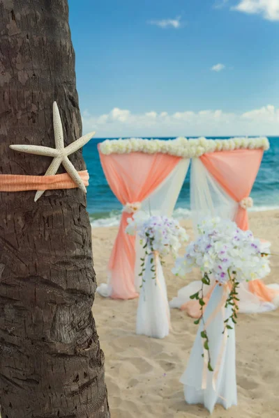 Decoraciones para una boda en la playa —  Fotos de Stock