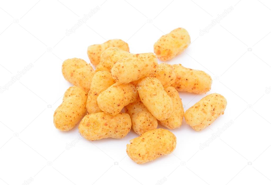  Peanut puffs isolated