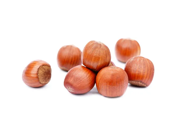 Group healty hazelnuts — Stock Photo, Image