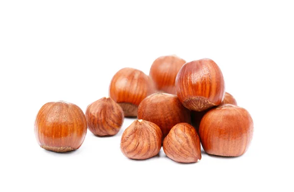 Group healty hazelnuts — Stock Photo, Image