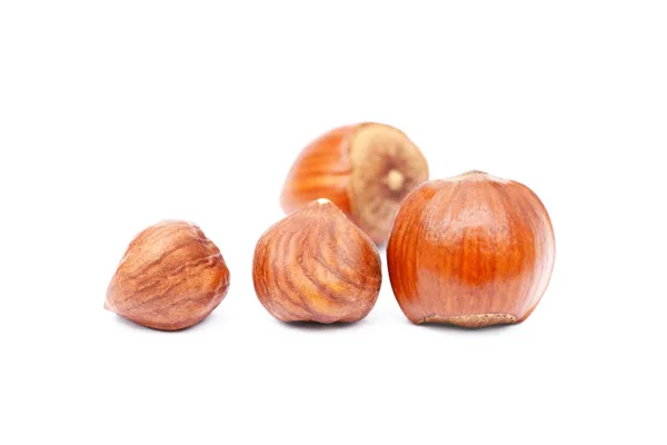 Group healty hazelnuts — Stock Photo, Image