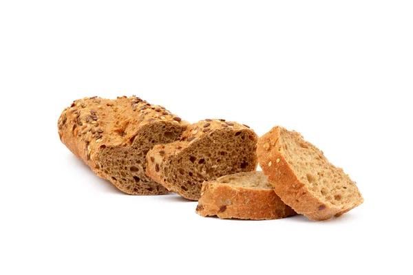 Sliced wholemeal baguette — Stock Photo, Image