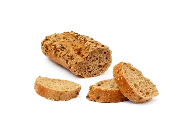 Sliced wholemeal baguette — Stock Photo, Image