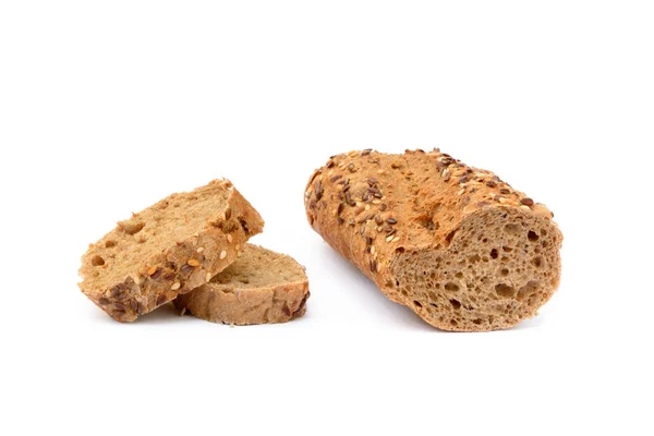 Sliced wholemeal baguette — Stock Photo, Image