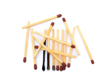 Kullanılan matchsticks koydu