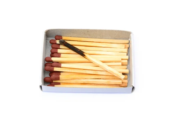 Laid used matchsticks — Stock Photo, Image