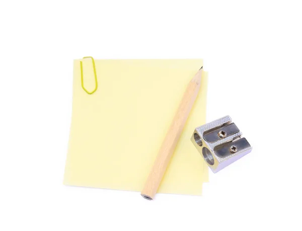 Office supplies isolated on white background — Stock Photo, Image