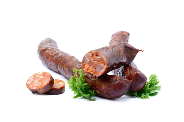 Leckere qualitativ hochwertige Räucherwurst — Stockfoto