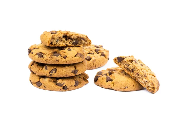 Cookies with chocolate pieces — Stock Photo, Image