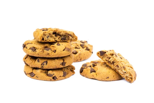 Cookies with chocolate pieces — Stock Photo, Image