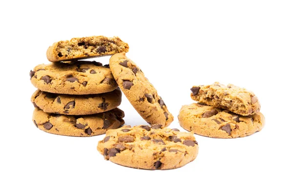 Cookies with chocolate pieces — Stock Photo, Image