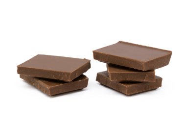 Sütlü çikolata parçaları