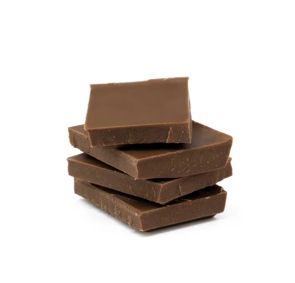 Milk chocolate pieces Royalty Free Stock Photos