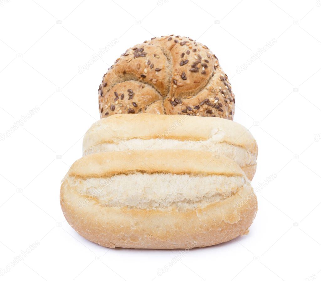 French bun isolated 