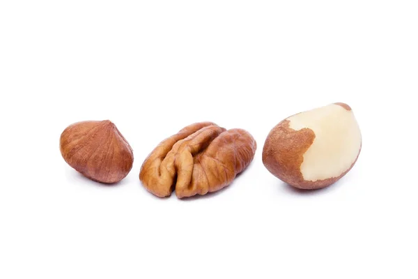 Blandade färska nötter — Stockfoto