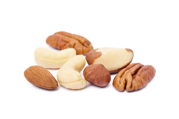 Mixed nuts isolated — Stock Photo, Image