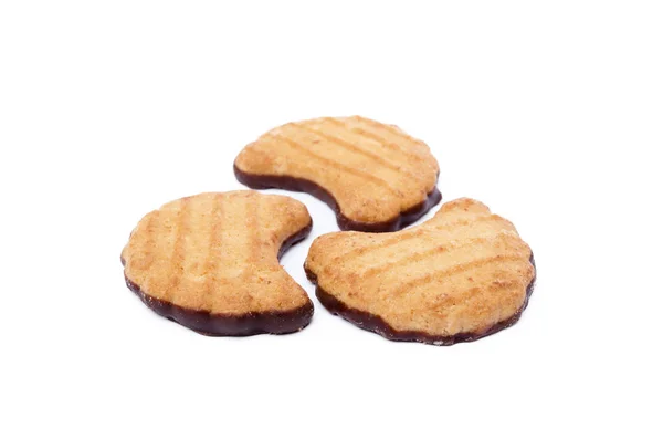 白い背景に分離されたおいしいクッキー ビスケット — ストック写真