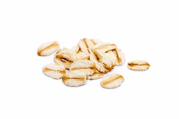 Pile Healthy Oatmeal Isolated White Background — Stock Photo, Image