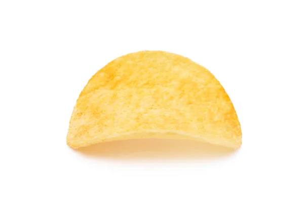Saltade Chips Isolerad Vit Bakgrund — Stockfoto