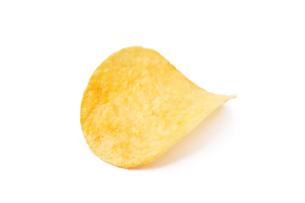 Salted Potato Chips Isolated White Background — Stock Photo, Image