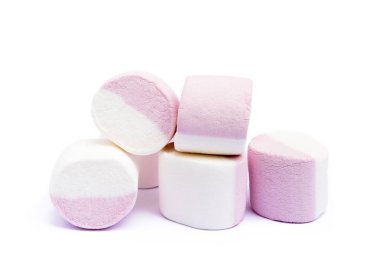 Beyaz arka plan üzerinde izole tatlı lokum