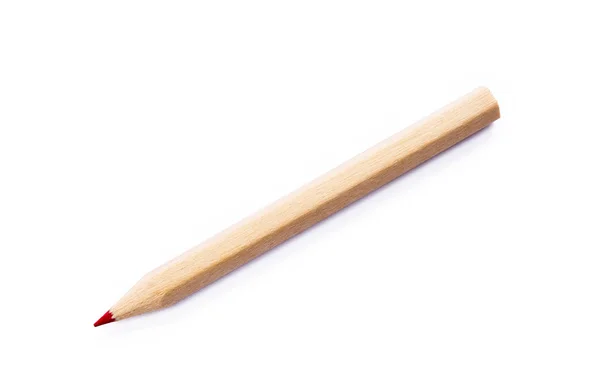 白い背景に孤立した木製のカラフルな普通の鉛筆 — ストック写真