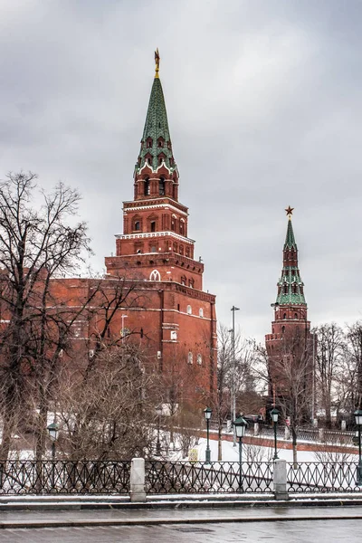 Moscou, centro da cidade, vista do Kremlin — Fotografia de Stock