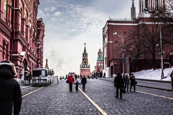 Москва, центр города, вид на Кремль — стоковое фото