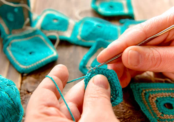 Crochet Work Many Colors Hook Needle — ストック写真