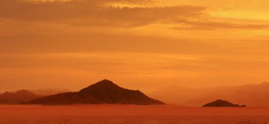 Çöl ve dağlar Mars