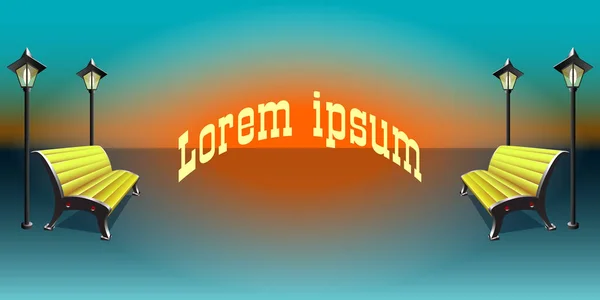 Sarı tezgah ve fener. Yükselen güneş ayna yansıması.