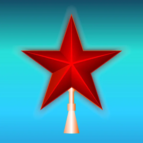 Red Star kutusunda mavi bir arka plan üzerinde.