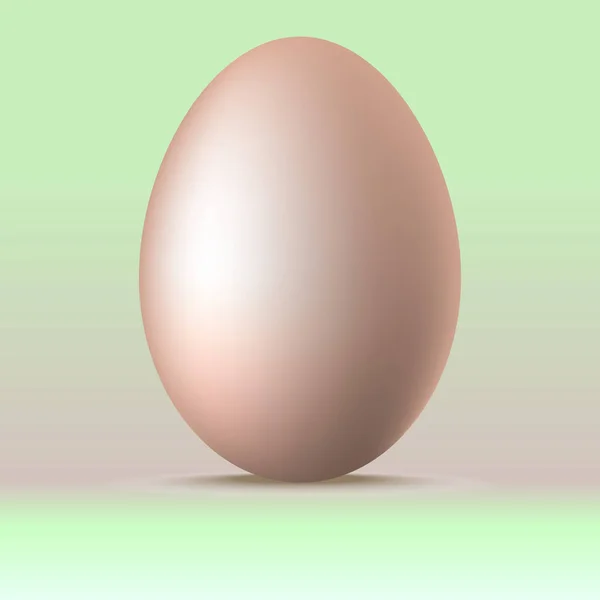 Yeşil bir arka plan üzerinde tavuk yumurta.