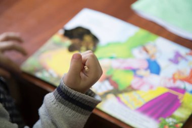 Çocuk boyama yağı resim