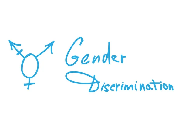 Intersexuella symbol med handskriven text — Stockfoto