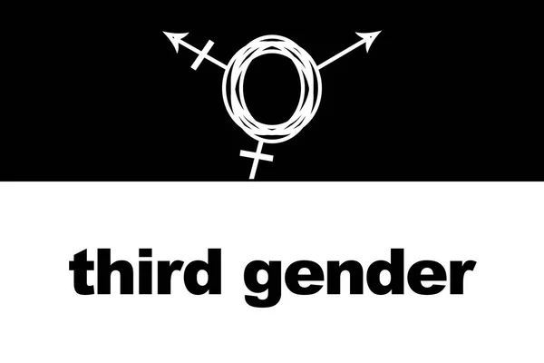 Derde geslacht. Transgender symbool — Stockfoto