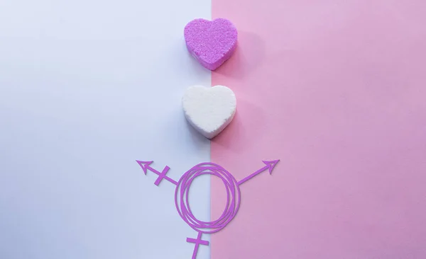 第三の性別。トランスジェンダーのシンボル — ストック写真