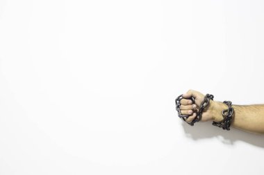 İnsan hakları kavramı: beyaz Zincirli.