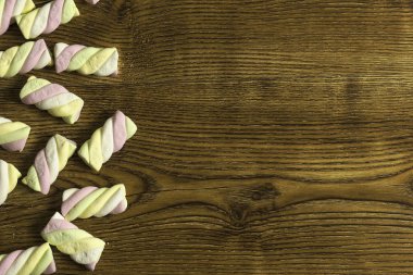 Boşaltmak ile ahşap arka plan doku. Kış yiyecek ve valentine's arka plan kavramı.