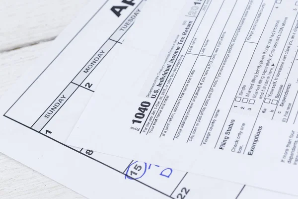 1040 tax form. US Individual Income Tax return form