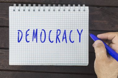 not etmek üstünde yazma el: demokrasi