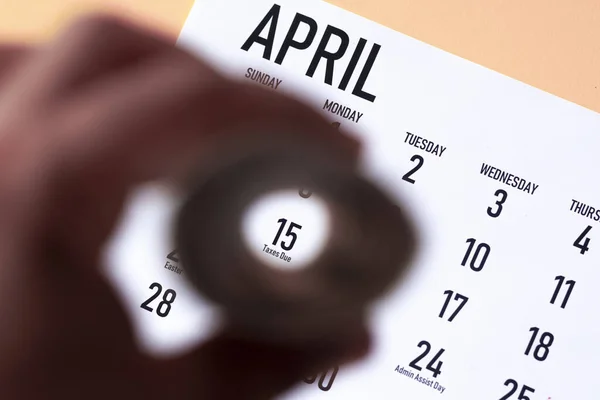Tax due, Tax day 2020 Royalty Free Stock Images
