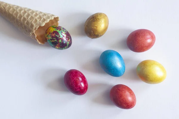 Easter eggs background — Stock Photo, Image