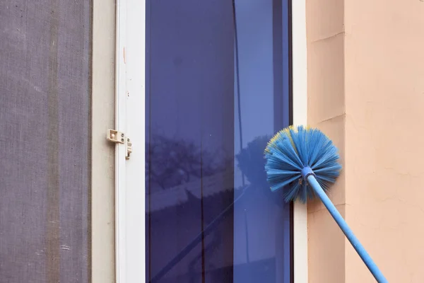 Cleaning window dust. Household Clean-up. Housekeeping jobs