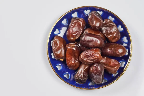 Исламское Происхождение Концепции Ramadan Eid Iftar Белом Фоне Копировальным Пространством — стоковое фото