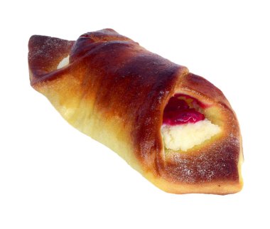 Beyaz arkaplanda izole edilmiş çerezler