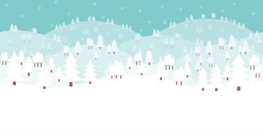 Yatay pürüzsüz beyaz kış arkaplanı